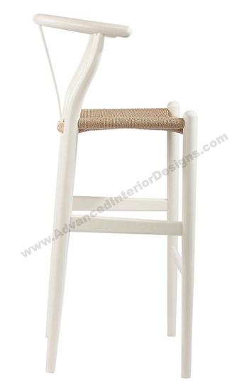 wishbone stool white 2
